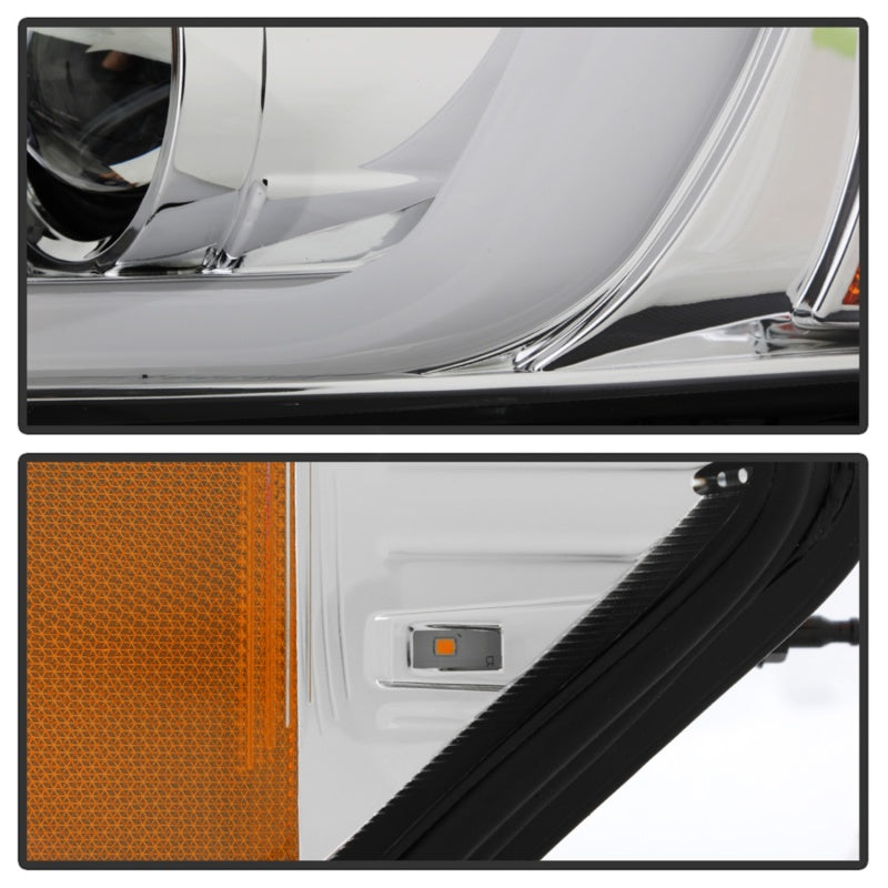 Spyder 06-13 Chevy Impala / 06-07 Chevy Monte Carlo Projector Headlights - Light Bar - Chrome