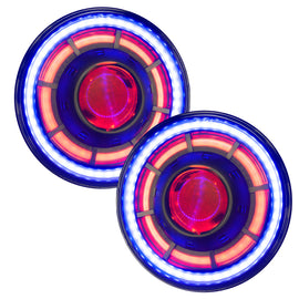 ORACLE Lighting 0718 Jeep Wrangler JK Oculus 7in ColorSHIFT Bi-LED Projector Headlights