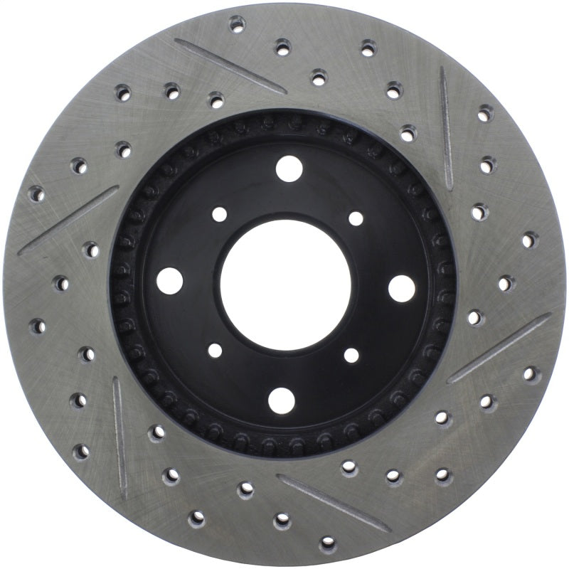 StopTech 92-96 Honda Prelude S/SE/Si Slotted & Drilled Right Front Rotor