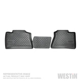 Westin 14-18 Chevrolet Silverado 1500/2500/3500 Double Cab Profile Floor Liners Front Row - Black