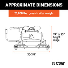 Load image into Gallery viewer, Curt A20 5th Wheel Hitch w/Roller and GM Puck System Adapter