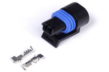 Load image into Gallery viewer, Haltech Delphi 2 Pin GM Style Coolant Temp Connector Black Plug &amp; Pins