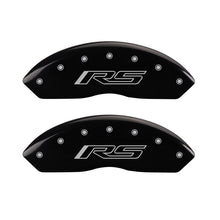 Load image into Gallery viewer, MGP 4 Caliper Covers Engraved Front &amp; Rear Gen 5/RS Black finish silver ch