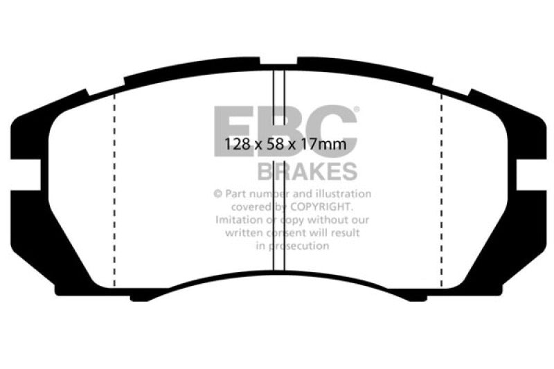 EBC 95-96 Subaru Impreza 2.2 Orangestuff Front Brake Pads