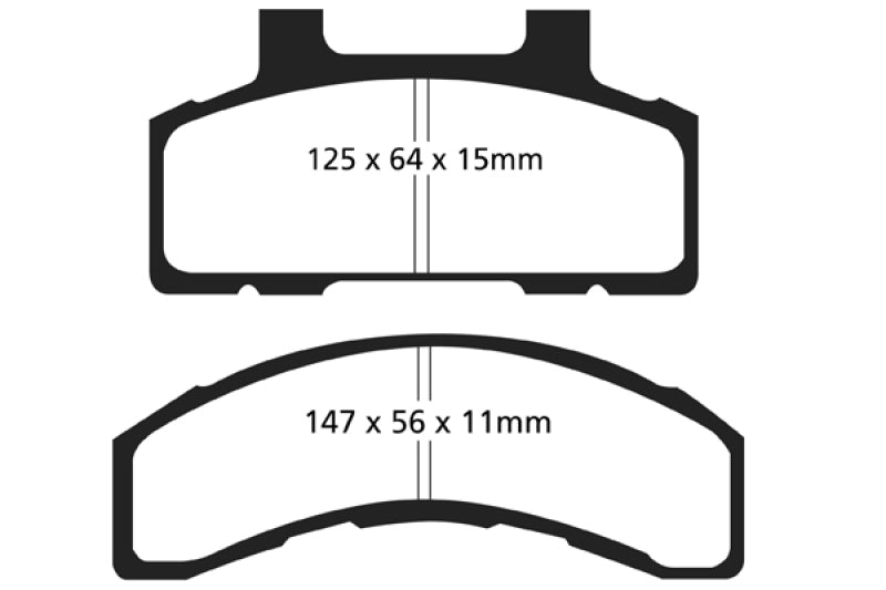 EBC 90-91 Chevrolet Lumina APV 3.1 Greenstuff Front Brake Pads