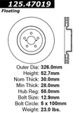 Stoptech 03-04 Subaru Impreza WRX STi Front CRYO-STOP Rotor