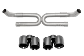 SOUL 17-19 Porsche 991.2 Carrera (non-PSE) Perf. Exhaust w/o Drone Tubes - Base - Black ChromeTips