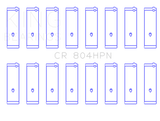 King Engine Bearings Ford 260CI / 289CI / 302 5.0L Windsor Connecting Rod Bearing Set (Size STDX)
