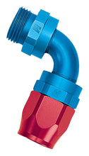 Load image into Gallery viewer, Russell Performance -12 AN Red/Blue 90 Degree Swivel Dry Sump Hose End (-6 Port 7/8in-14 Thread)