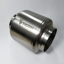 Load image into Gallery viewer, Ticon Industries 7in OAL 4.0in In/Out Ultralight Titanium Muffler