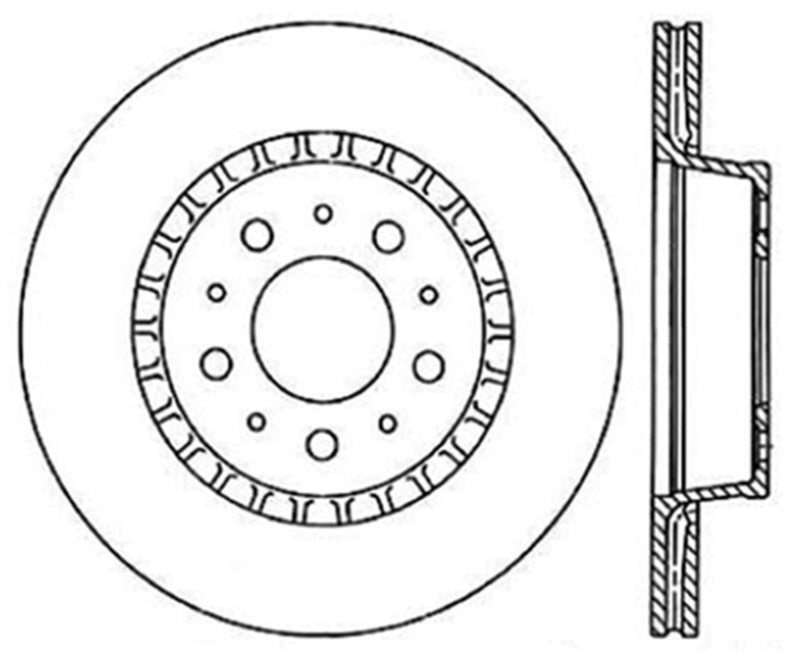 StopTech Slotted & Drilled Sport Brake Rotor