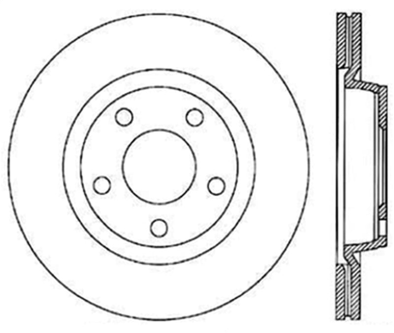 StopTech Drilled Sport Brake Rotor