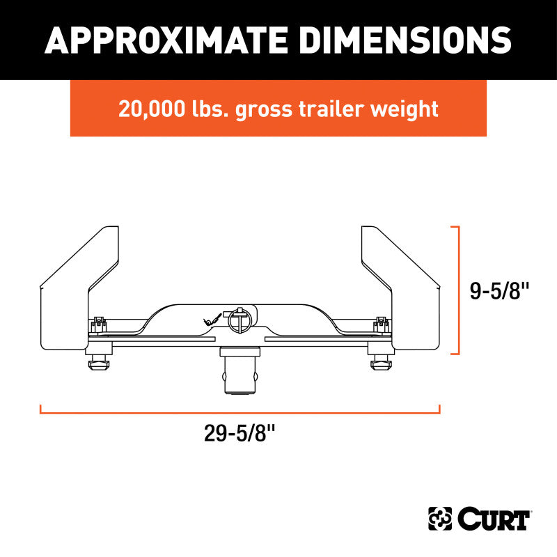 Curt OEM Puck System 5th Wheel Legs for Nissan Titan XD