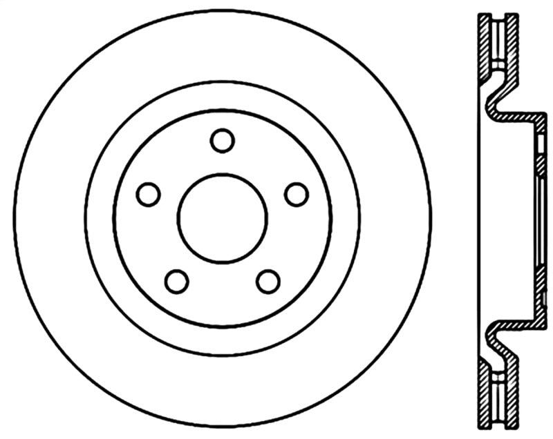 StopTech 08-09 Pontiac G8 Front CRYO-STOP Rotor