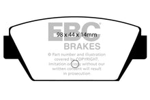 Load image into Gallery viewer, EBC 93-94 Eagle Talon 1.8 Greenstuff Rear Brake Pads