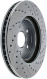 StopTech Select Sport Select Sport 06-15 Lexus IS250 Sport Slotted & Drilled Front Right Rotor