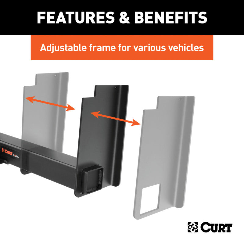 Curt Universal Weld-On Trailer Hitch 2in Receiver (18in to 60in Frames 11-1/2in Drop) BOXED