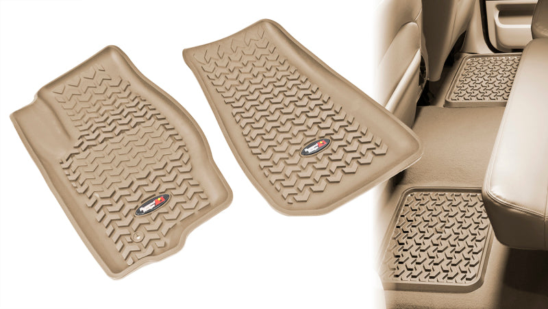 Rugged Ridge Floor Liner Front/Rear Tan 2005-2010 Jeep Grand Cherokee WK