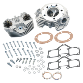 S&S Cycle Super Stock 3-5/8in Bore O-Ring Style Single Plug Cylinder Head Kit - Natural
