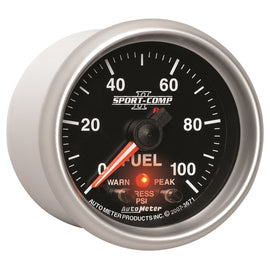 Autometer Sport-Comp II 52mm 0-100 PSI Fuel Pressure Gauge