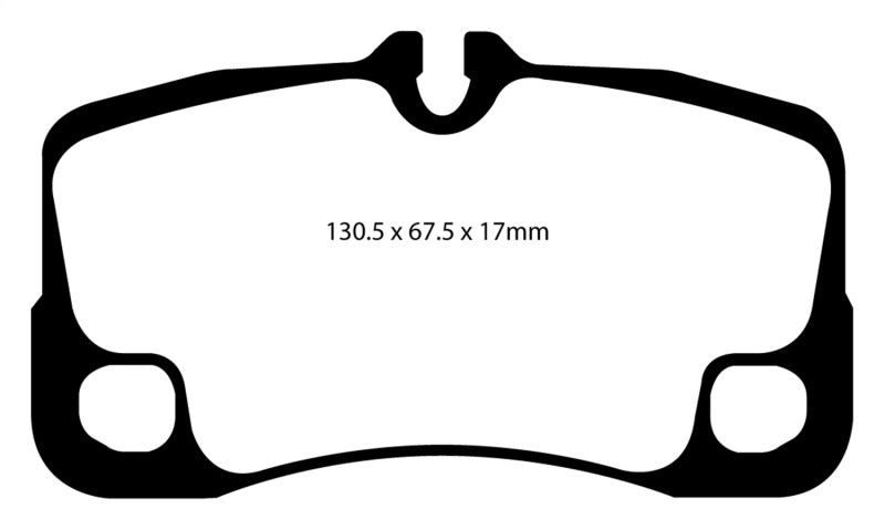 EBC 09-12 Porsche 911 (997) (Cast Iron Rotor only) 3.6 Carrera 2 Orangestuff Rear Brake Pads