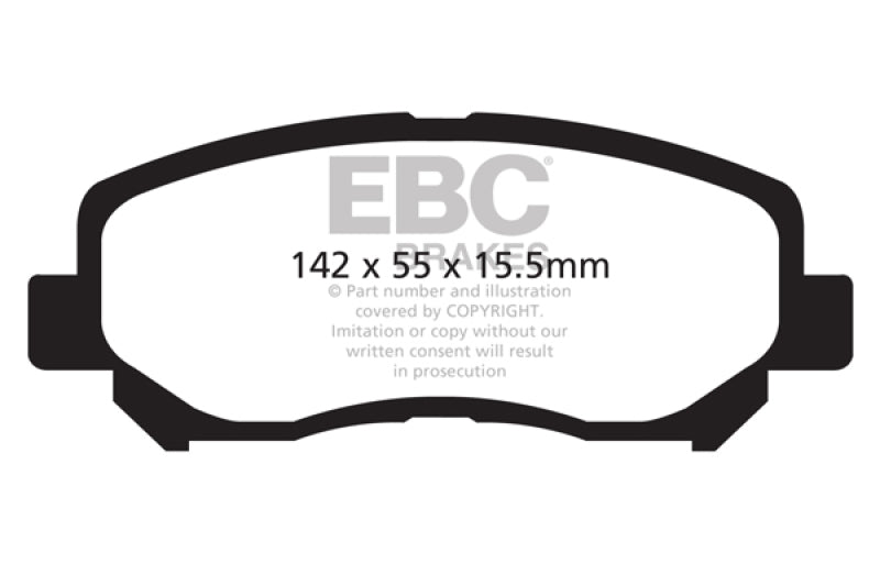 EBC 12+ Mazda CX-5 2 Greenstuff Front Brake Pads