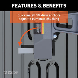 Curt 20-21 GM 2500HD/3500HD w/8ft Bed/5th Wheel Prep Package 5th Wheel Hitch To GM Puck System Legs