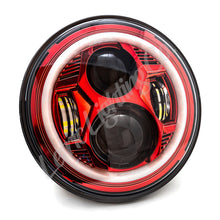 Load image into Gallery viewer, Letric Lighting 7? Red Color Collection LED Headlamp with Full Halo