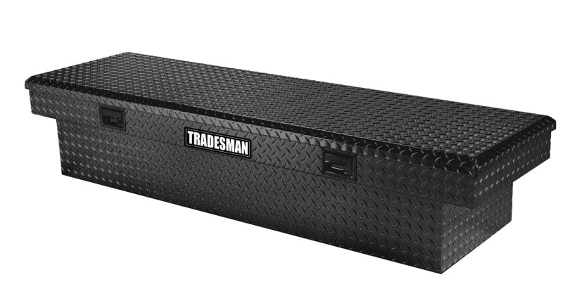 Tradesman Aluminum Economy Cross Bed Truck Tool Box (70in./Front Opening) - Black