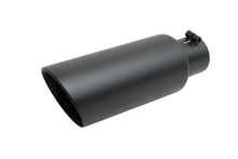 Load image into Gallery viewer, Gibson Round Dual Wall Slash-Cut Tip - 5in OD/4in Inlet/12in Length - Black Ceramic