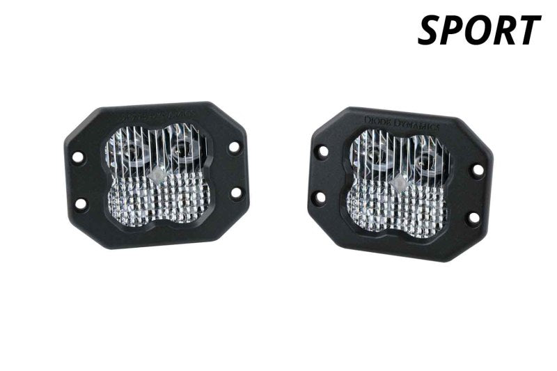 Diode Dynamics SS3 Sport WBL - White SAE Driving Flush (Pair)