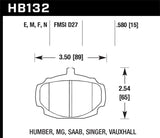 Hawk 62-81 MG MGB Black Race Front Brake Pads