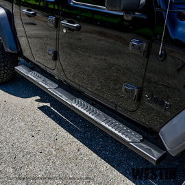 Westin 2020 Jeep Gladiator R5 Nerf Step Bars - Textured Black - GTR Auto