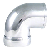 Spectre Universal Intake Elbow Tube (ABS) w/Collar 3in. OD / 90 Degree - Chrome