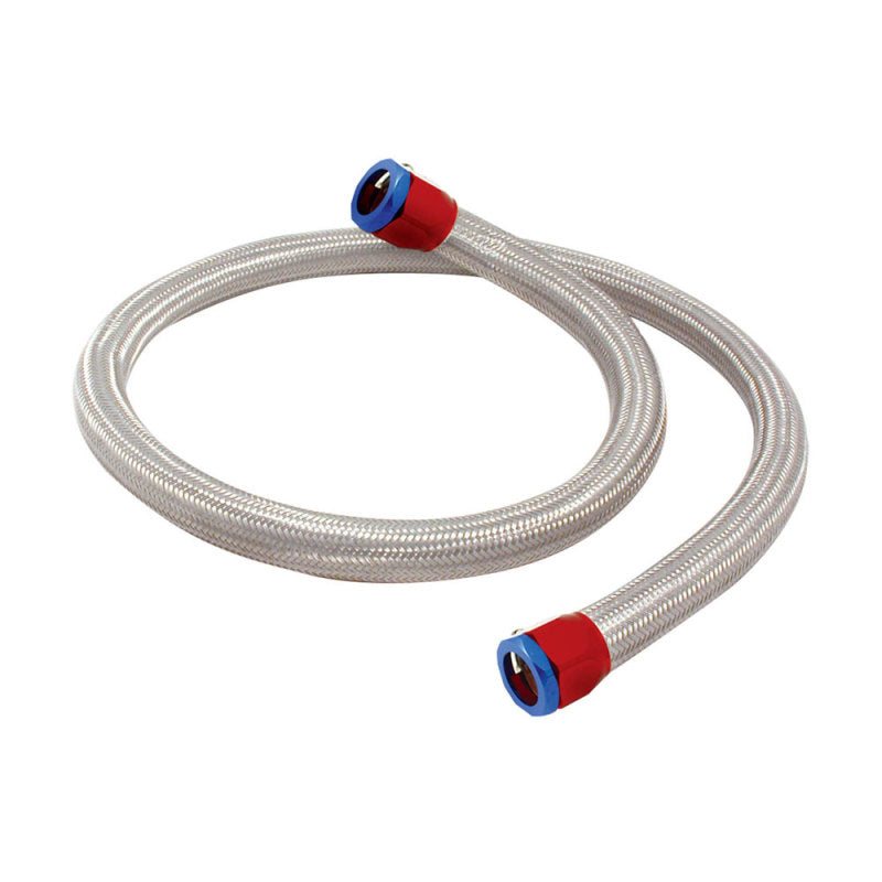 Spectre Stainless Steel Flex Heater Hose Kit 3/4in. Diameter - 4ft. Red/Blue