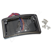 Load image into Gallery viewer, Letric Lighting 99-03 Sportster Perfect Plate Light Black Curved License Plate Frame