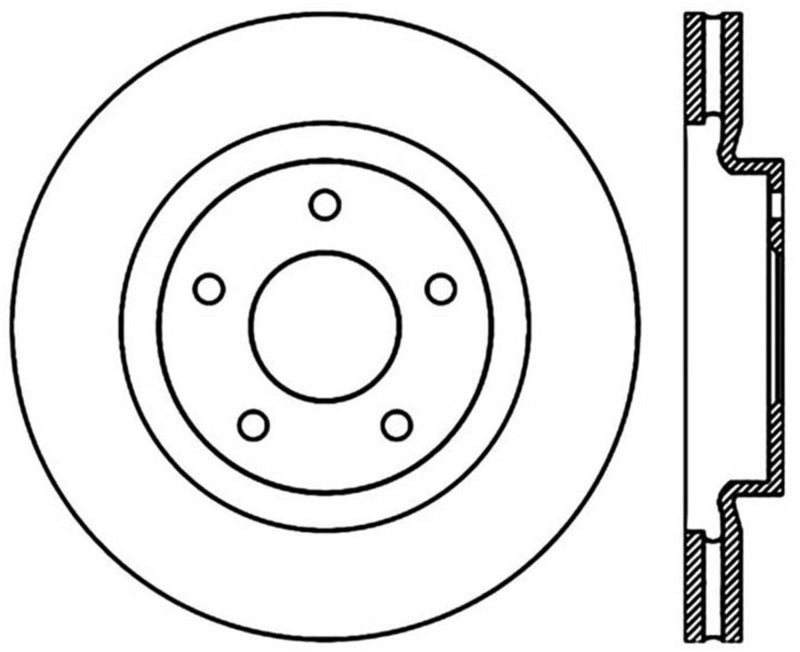 Stoptech 07-17 Jeep Compass/Patriot Front Premium Cryostop Brake Rotor