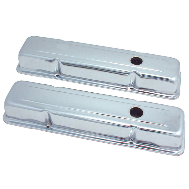 Spectre SB Chevy Short Valve Cover Set - Chrome