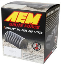 Load image into Gallery viewer, AEM Brute Force Dryflow Air Filter - Conical 6in Base OD / 5.125in Top OD / 5.25in Height