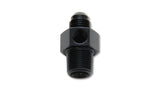 Vibrant -6AN Male to 1/4in NPT Male Union Adapter Fitting w/ 1/8in NPT Port