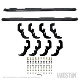 Westin 2019 Chevrolet Silverado Crew Cab w/ 6.5ft Bed PRO TRAXX 5 W2W Oval Nerf Step Bars - Black - GTR Auto