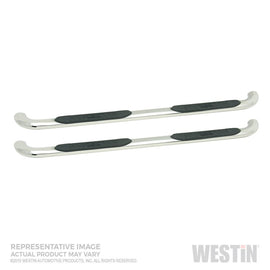 Westin 19-22 Chevrolet Silverado 1500 DC Platinum 4 Oval Nerf Step Bars - SS - GTR Auto