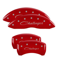 Load image into Gallery viewer, MGP 4 Caliper Covers Engraved Front &amp; Rear Magnum Red finish silver ch