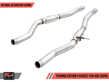 Load image into Gallery viewer, AWE Tuning 2020 Toyota Supra A90 Track Edition Exhaust - 5in Chrome Silver Tips