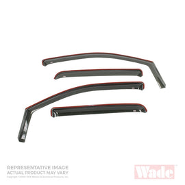 Westin 2007-2018 Toyota Tundra Crew Max In-Channel Wind Deflector 4pc - Smoke