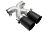 SOUL 05-08 Porsche 987.1 Cayman / Boxster Bolt-On X-Pipe w/ Tips - Long Straight Satin Black Tips