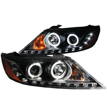 Load image into Gallery viewer, ANZO 2011-2013 Kia Sorento Projector Headlights w/ Halo Black (CCFL)