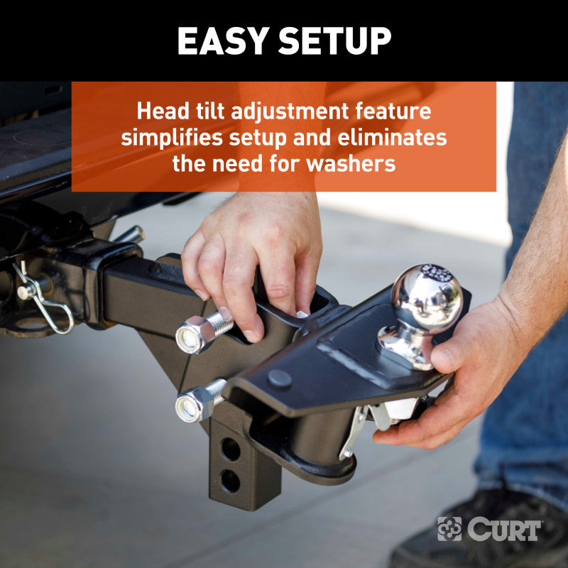 Curt TruTrack 2P Weight Distribution Hitch w/ 2x Sway Control (8000-10000lbs)