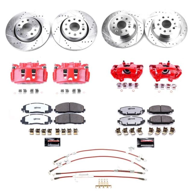 Power Stop 2018 Jeep Wrangler Front & Rear Big Brake Conversion Kit