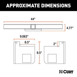 Curt Univ Weld On 2In R 44In L 9In S